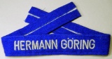 German Luftwaffe Hermann Goring Officers Cuff Title