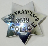 Obsolete San Francisco California # 3019 Police Law Badge
