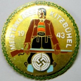 German WWII 1943 Meisterklasse Kitzbuhel Marksman Shooting Badge