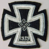 German 1st Class Iron Cross In Silver Bullion Wire