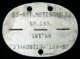 Oval SS German WW2 Dog Tag