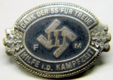 WWII Waffen SS FM Donation Membership Lapel Badge