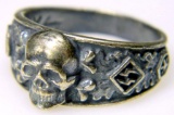 WWII Waffen SS Schutz Staffel Officers Skull Ring