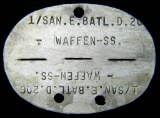 WWII Waffen SS German Dog Tags