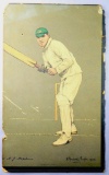 Antique Original Chevalier Taylor Color Lithograph Cricket Print, 1905