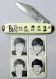 Grouping of Beatles Pocket Knife and Postage Stamps