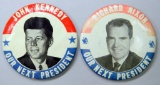 JFK and Nixon Our Next President Buttons