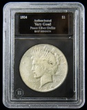 1934-S Peace Silver Dollar Coin