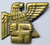 German WWII Thur Gautreffen Erfurt 6-33 Badge