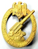 German WWII Army Flak Artillery Badge