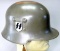 German WW2 Waffen SS Schutz Staffel Double Decal Parade Helmet