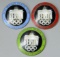 Three (3) German WWII 1936 Berlin Summer Olympics Film Maker Badges