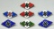 Assorted Hitler Youth HJ Lapel Diamonds, WWII