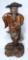 Wooden Carved Asian Man Statue