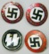 Grouping of Four (4) WW2 German Badges