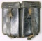 Waffen SS Leather Machine Gun Clip Pouch, German WWII