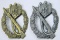 Army Wehrmacht Silver and Bronze Infantry Assault Badges, German WWII
