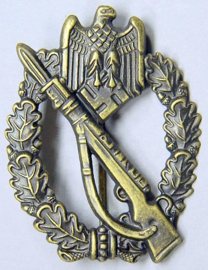 Army Wehrmacht Bronze Infantry Assault Badge, German WWII