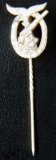 German World War II Luftwaffe Flak Artillery Badge Stick Pin