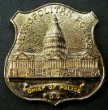 Obsolete Washington DC Metropolitan Police Detective Law Badge