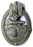 Army Wehrmacht Bronze Tank Assault Badge, German WWII