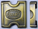 Alcatraz California Federal Prison Guard Belt Buckle by Anson Mills
