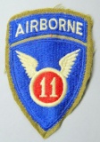 US WWII Army 11th Airborne Paratrooper Shoulder Patch