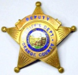 Obsolete Orange County California Deputy Sheriff Police Law Badge