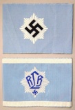 Two (2) WW2 German Civil Defense Arm Bands