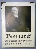 Bismarck, Erinnerungen, und Gedanke Book, 1932