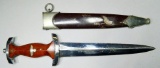 SA Sturm Abteilung EM Dagger and Scabbard, German WWII