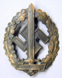 German WW2 Bronze SA War Wounded Sports Badge