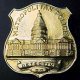 Obsolete Washington DC Metropolitan Police Detective Law Badge