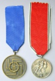 Waffen SS 8-Year Long Service Decoration and...1938 Austrian Anchluss Decoration, German WWII