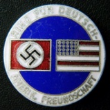 German American Bund WWII Enameled Membership Badge