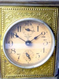 German Eagle Mantle Clock with Key, WWII-era