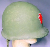 U.S. Military Helmet Shell with Keystone Emblem