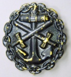 Imperial German World War I Kriegsmarine Black Wound Badge