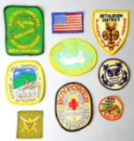 Nine (9) Boy Scouts Vintage Patches Grouping