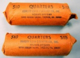 Two (2) Rolls of Unsearched Silver Quarters