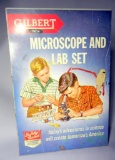 Gilbert Microscope and Lab Set Metal Case