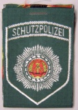 Five (5) East German WWII-Style Schutzpolizei DDR Sleeve Patches