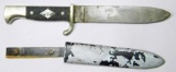 Hitler Youth HJ Knife and Scabbard, German WWII