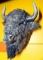 Bison Head Wall Mount, Faux