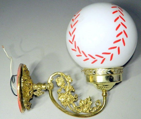 Three (3) Baseball Light Sconces