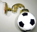 Three (3) Soccer Ball Light Sconces