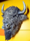 Bison Head Wall Mount, Faux