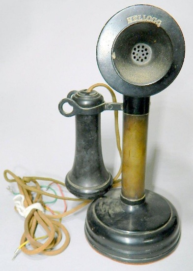 Kellogg Switchboard & Supply Shop Candlestick Telephone