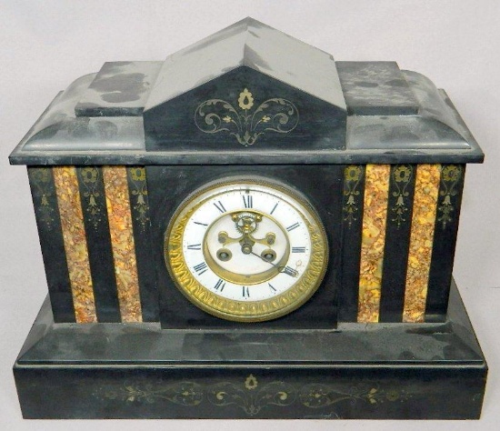 E. Ingraham Co. Marble Mantel Clock