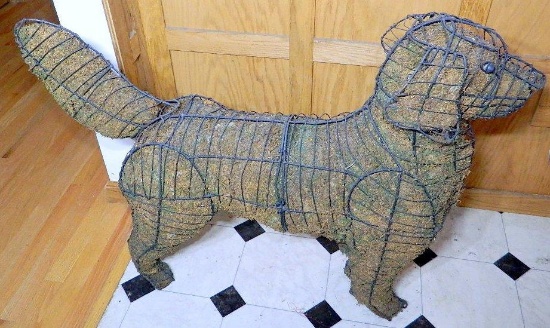 Decorative Topiary Dog Figure
